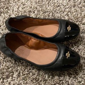 Coach flats size 8 leather
